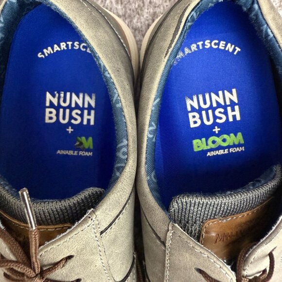 ✅Nunn Bush Chase Knit Plain Toe Oxfords Mens 9W Casual Shoes Grey Bloom + Kore - Picture 3 of 12